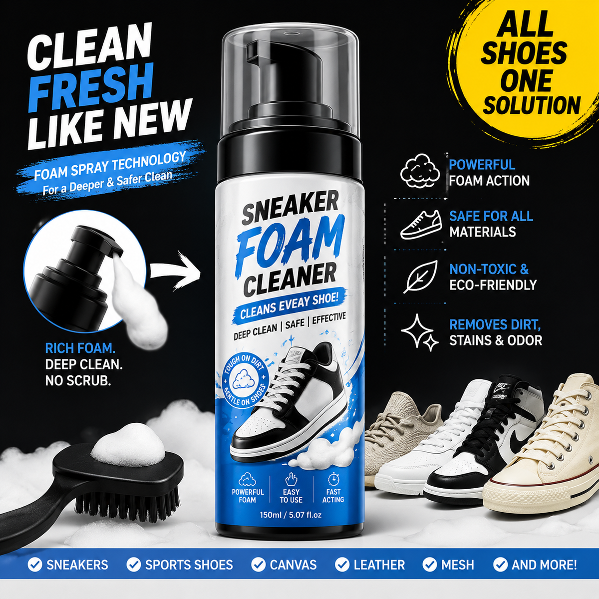 Sneaker Foam Cleaner 👟BUY 1 GET 1 FREE💫