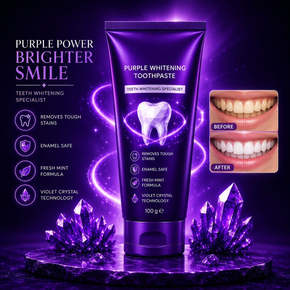 LuxeGlow Toothpaste 💜BUY 1 GET 1 FREE ✨
