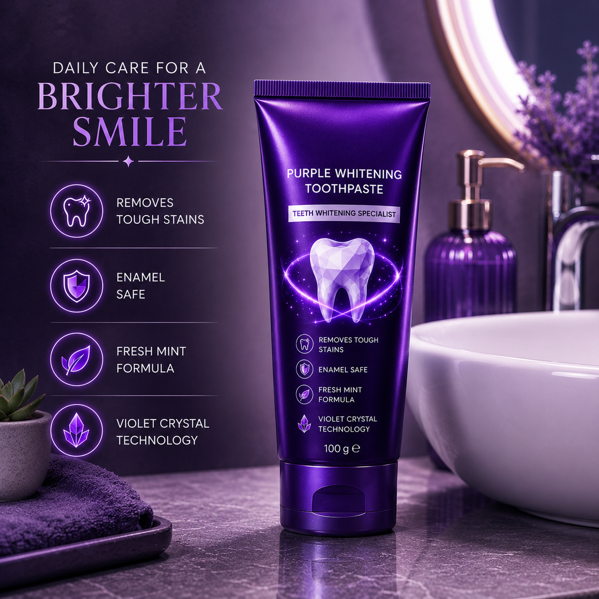 LuxeGlow Toothpaste 💜BUY 1 GET 1 FREE ✨
