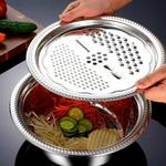 3 in 1 Multifunctional Stainless Steel Vegetable Grater and Slicer Basin Set